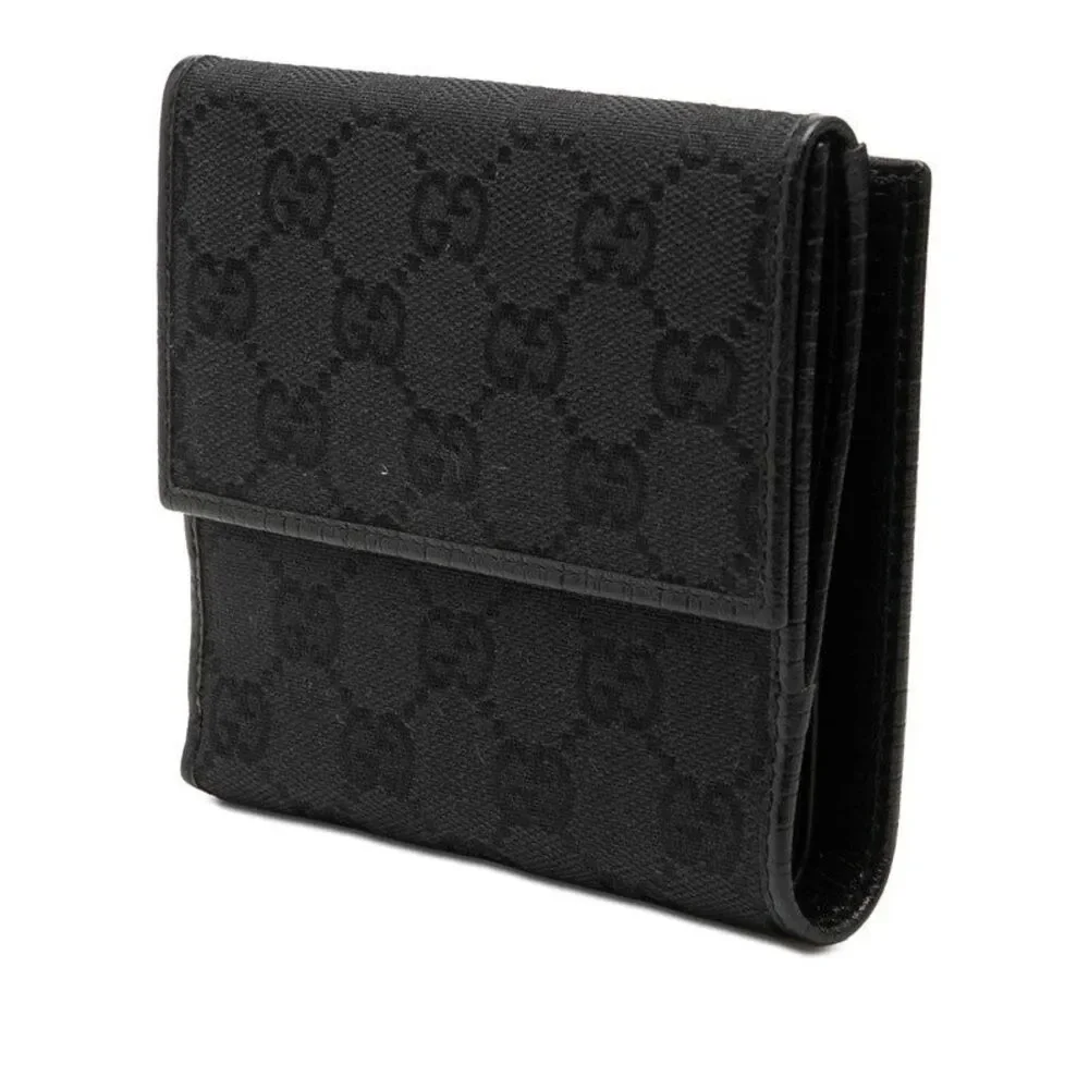 Gucci GG Canvas Bamboo Short Wallet